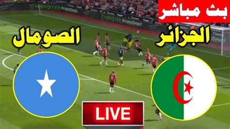 بث مباشر مباراة الجزائر والصومال